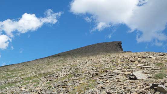 The upper slope of Buchanan Peak was nice and easy