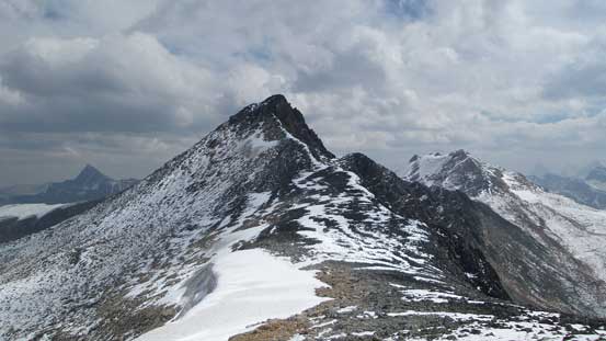 Frontier Peak seen from Bucephalus/Frontier col