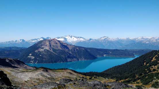 Garibaldi Lake and reflection of Mt. Price